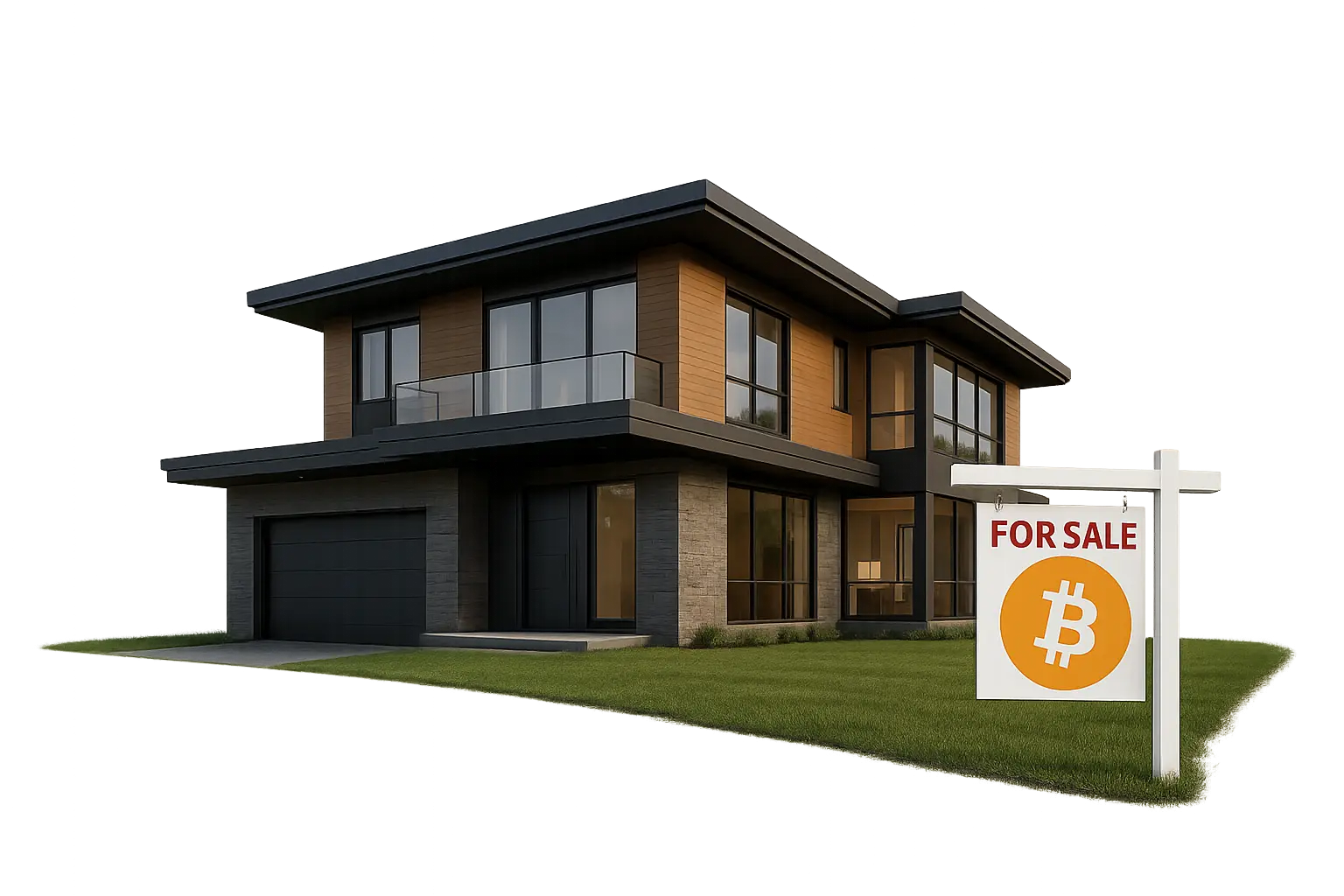 Modern luxury home listing that accepts crypto