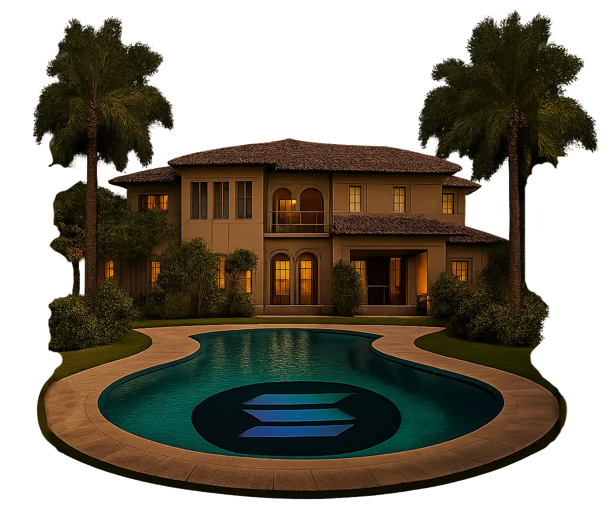Modern home bought with Solana via RealOpen